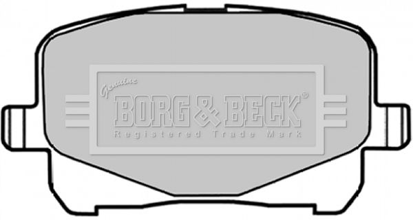 BORG & BECK stabdžių trinkelių rinkinys, diskinis stabdys BBP1835